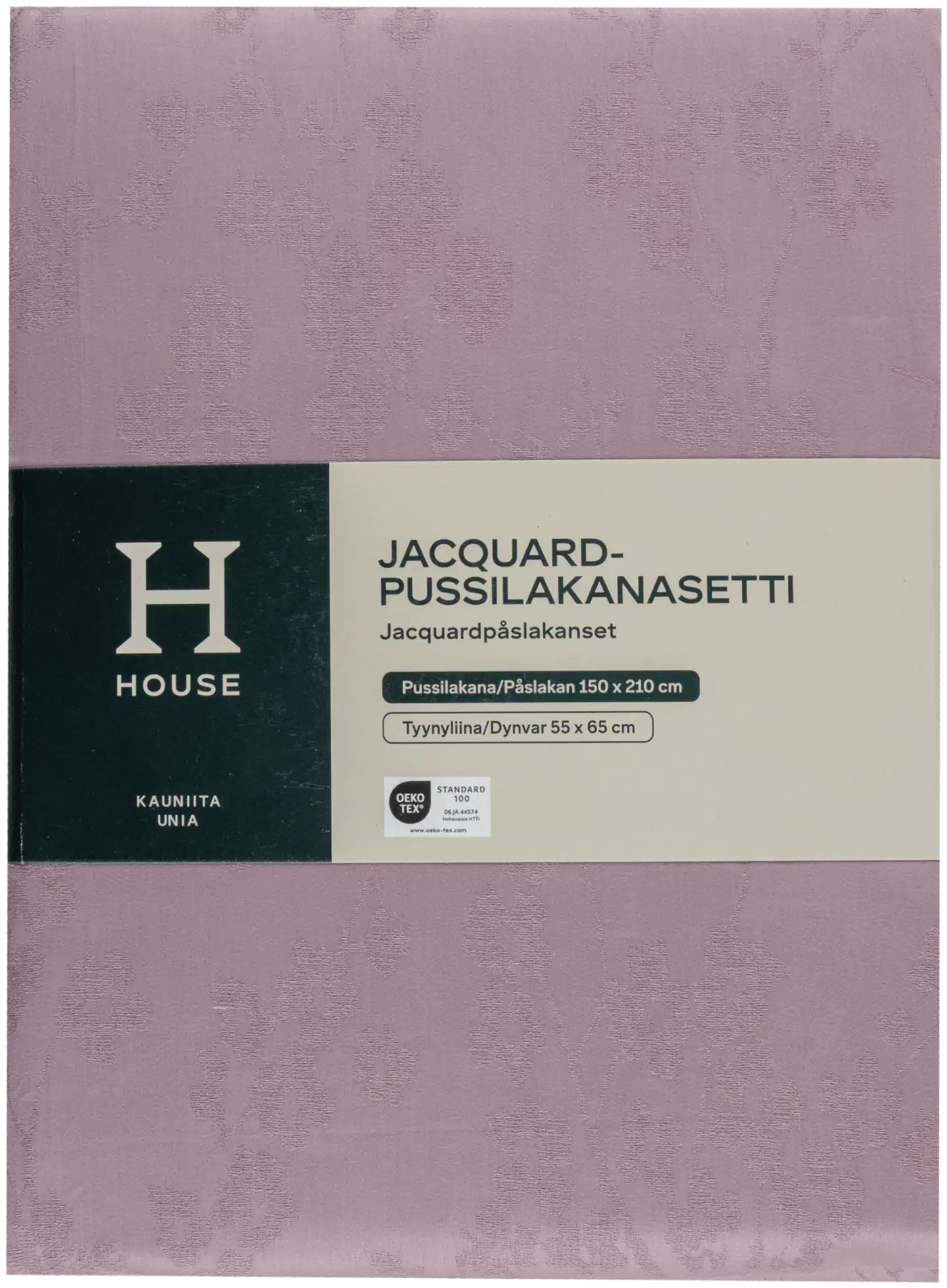 House pussilakanasetti Jacquard 150x210 cm malva - 3