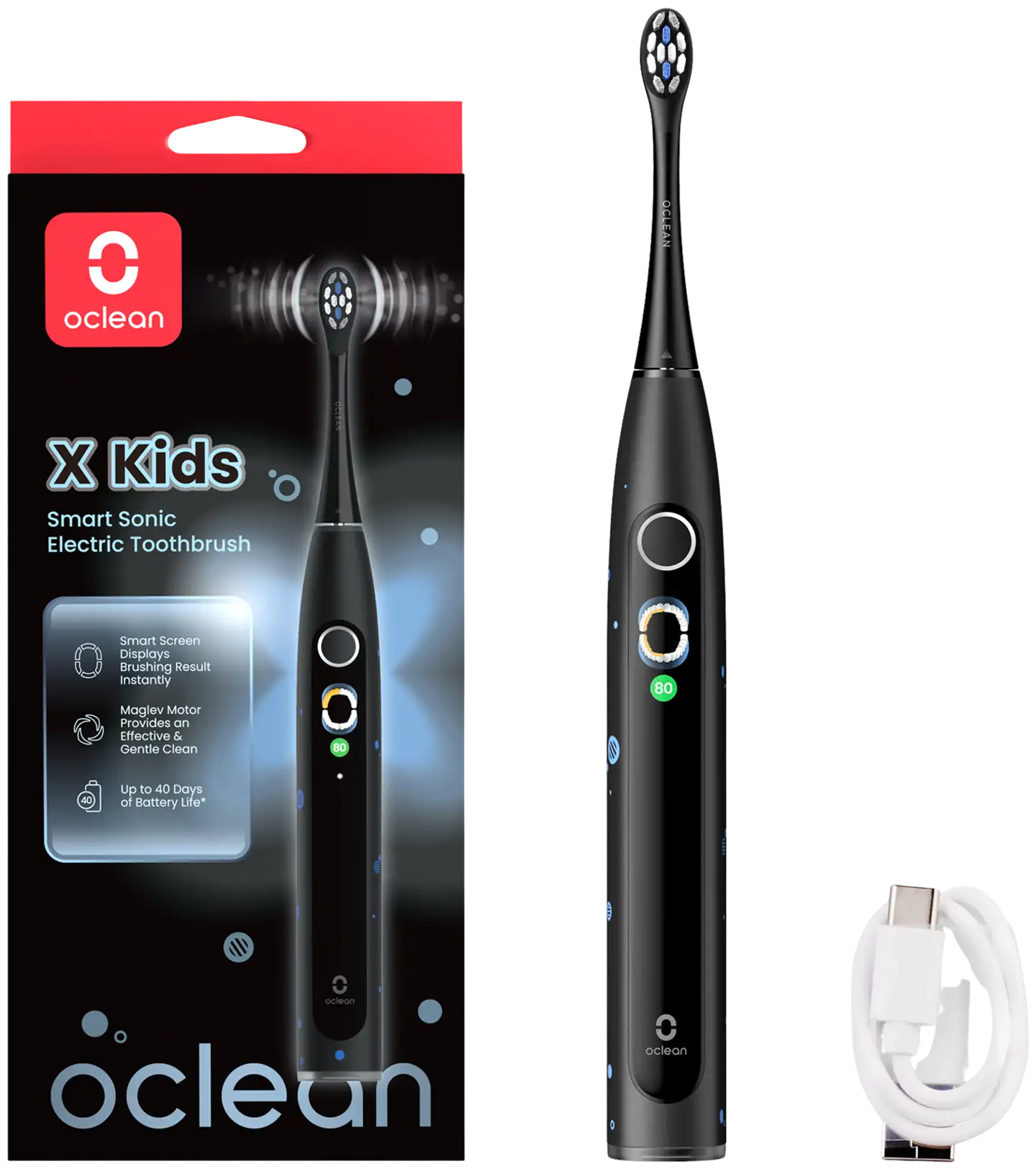 Oclean sähköhammasharja X Kids Set musta C01000776 - 7