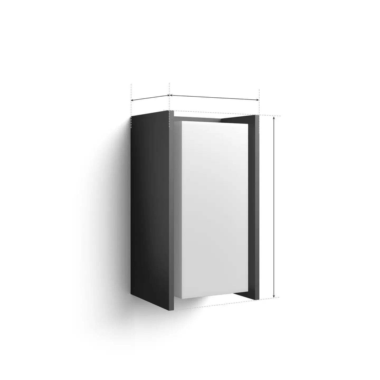 Philips Hue Turaco -seinävalaisin ulkokäyttöön 8.1W 1000-20000K 1100LM anthracite - 2