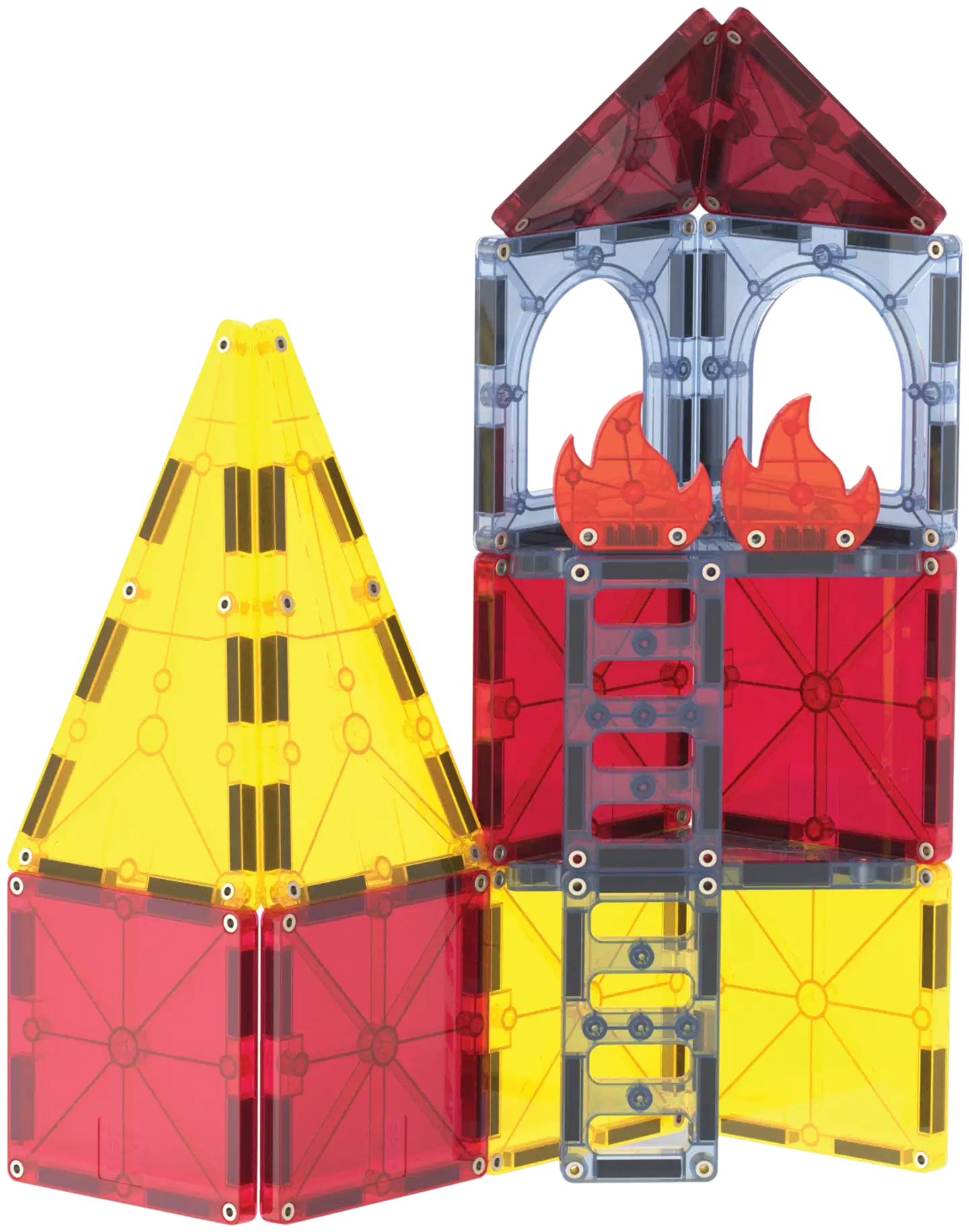 Magna-Tiles palo- ja pelastusasema 27 osaa - 5