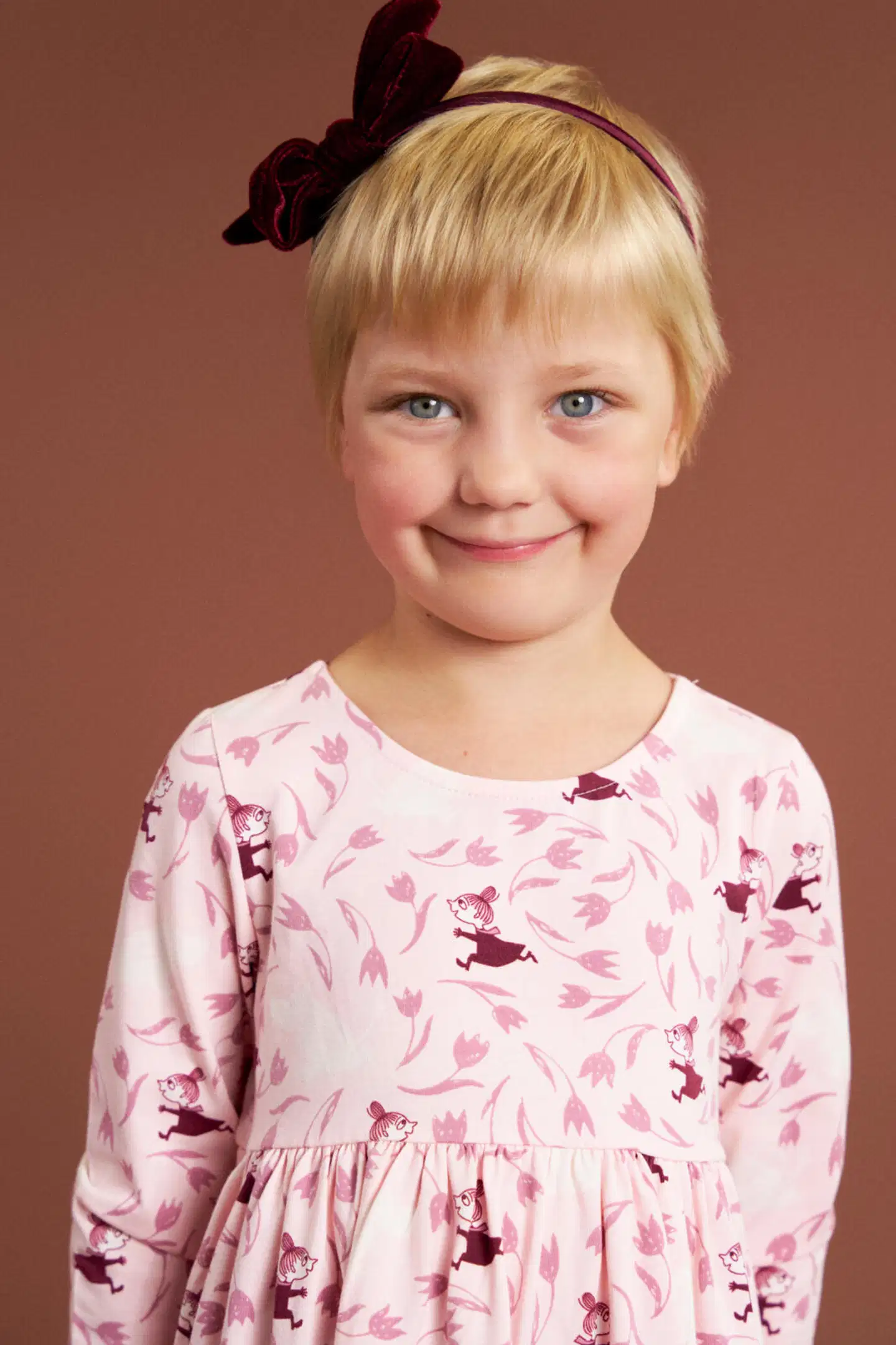 Muumi lasten mekko Kukkajuoksu 593495 - roosa - 6
