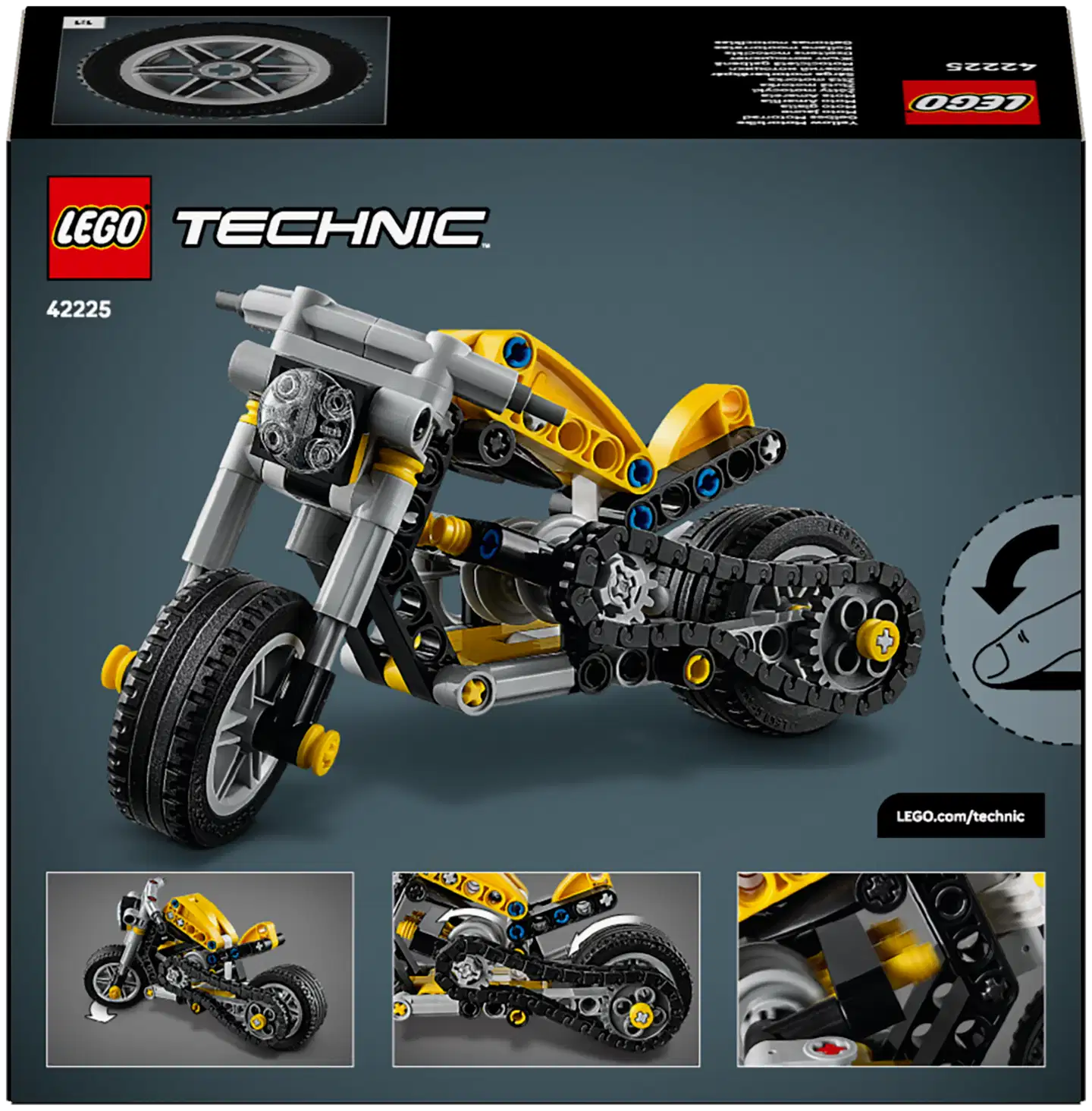 LEGO® Technic 42225 Keltainen moottoripyörä - 4