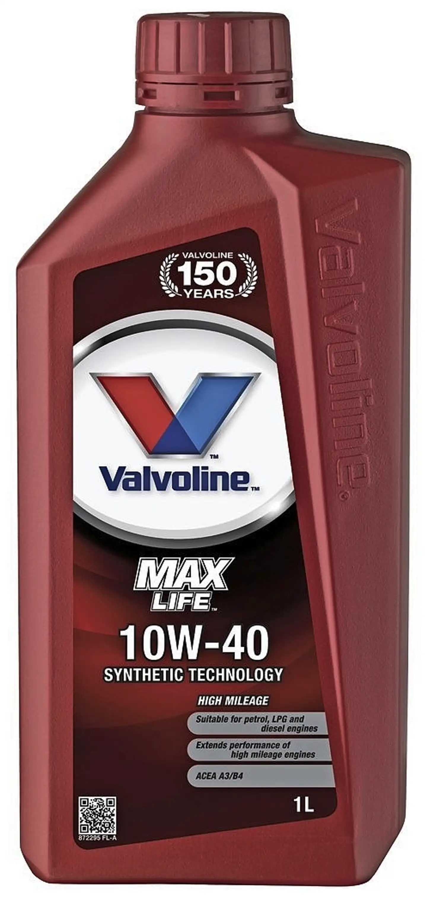 Valvoline Maxlife 10W-40 moottoriöljy 1l