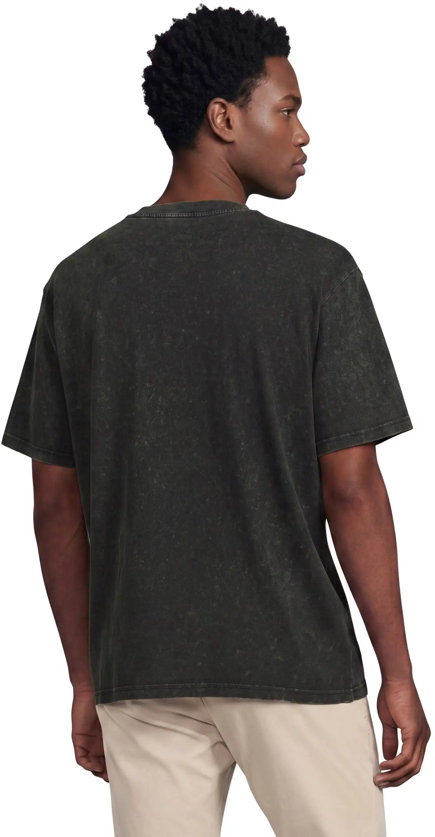 WKLY. miesten T-paita kulutuspesu, oversize 195W482406 - Black - 3