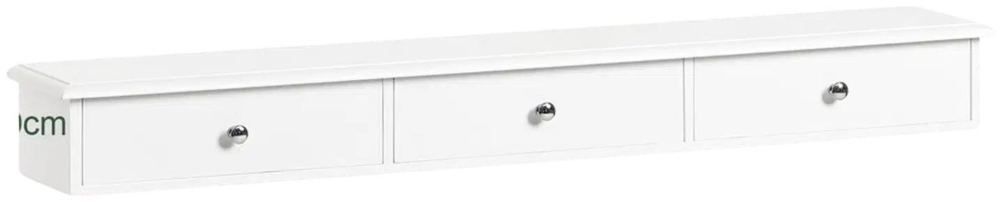 SoBuy seinähylly valkoinen FRG43-L-W - 2