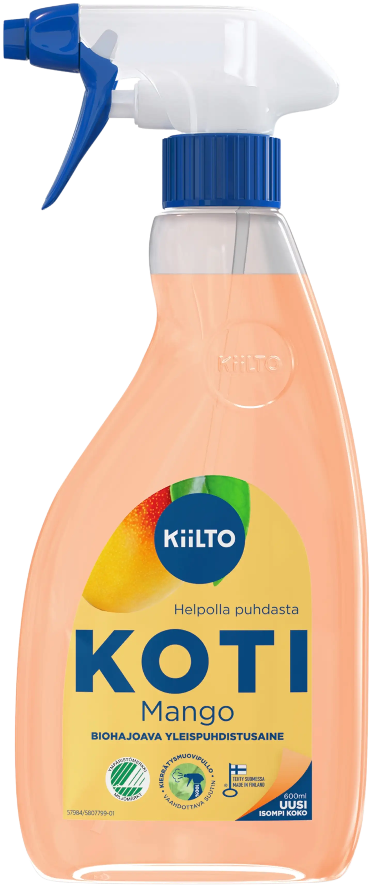 Kiilto Koti biohajoava yleispuhdistussuihke Mango 600 ml