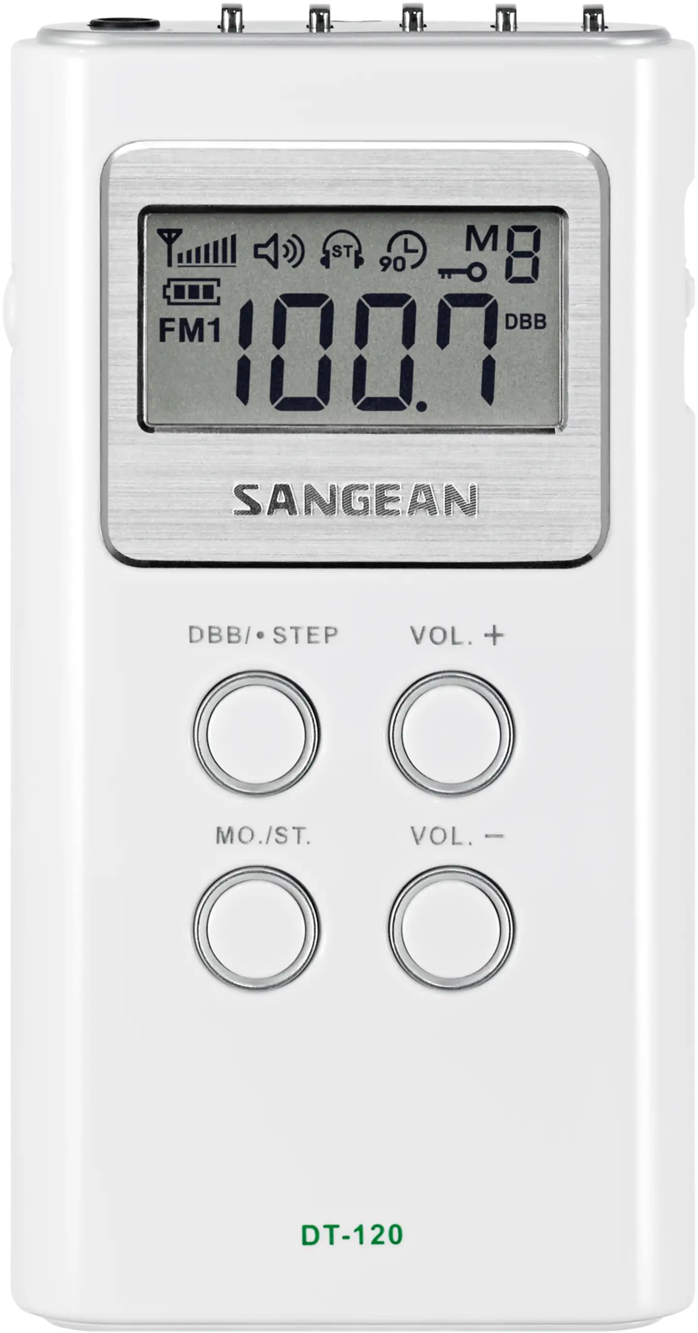 Sangean taskuradio DT-120 valkoinen - 2