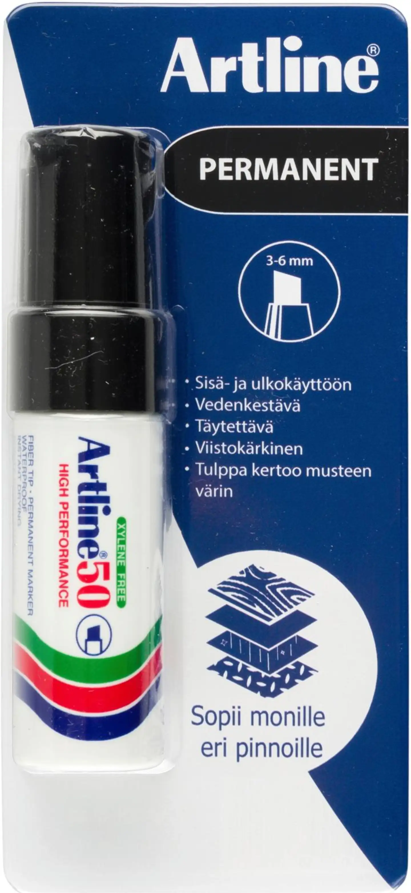 Artline huopakynä 50 musta