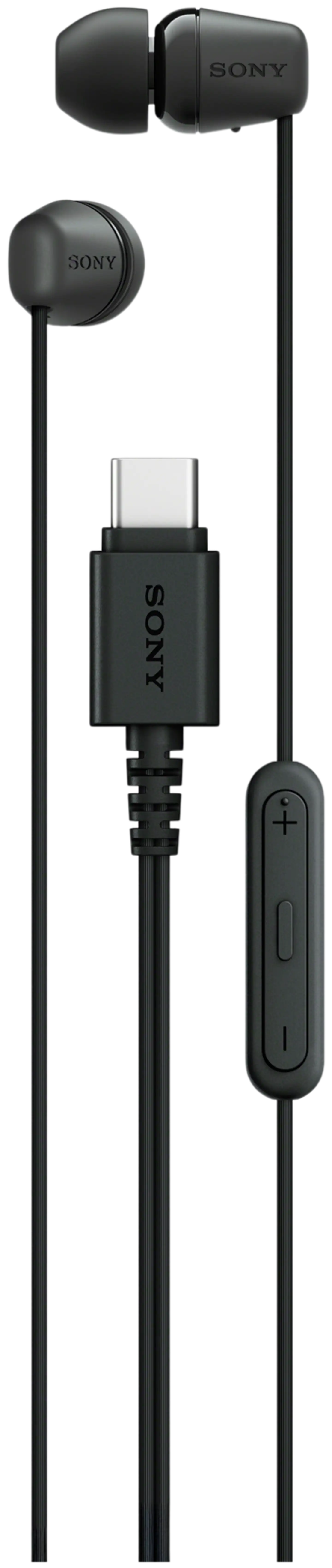 Sony langalliset nappikuulokkeet USB-C liitännällä IER‑EX15CB musta - 1