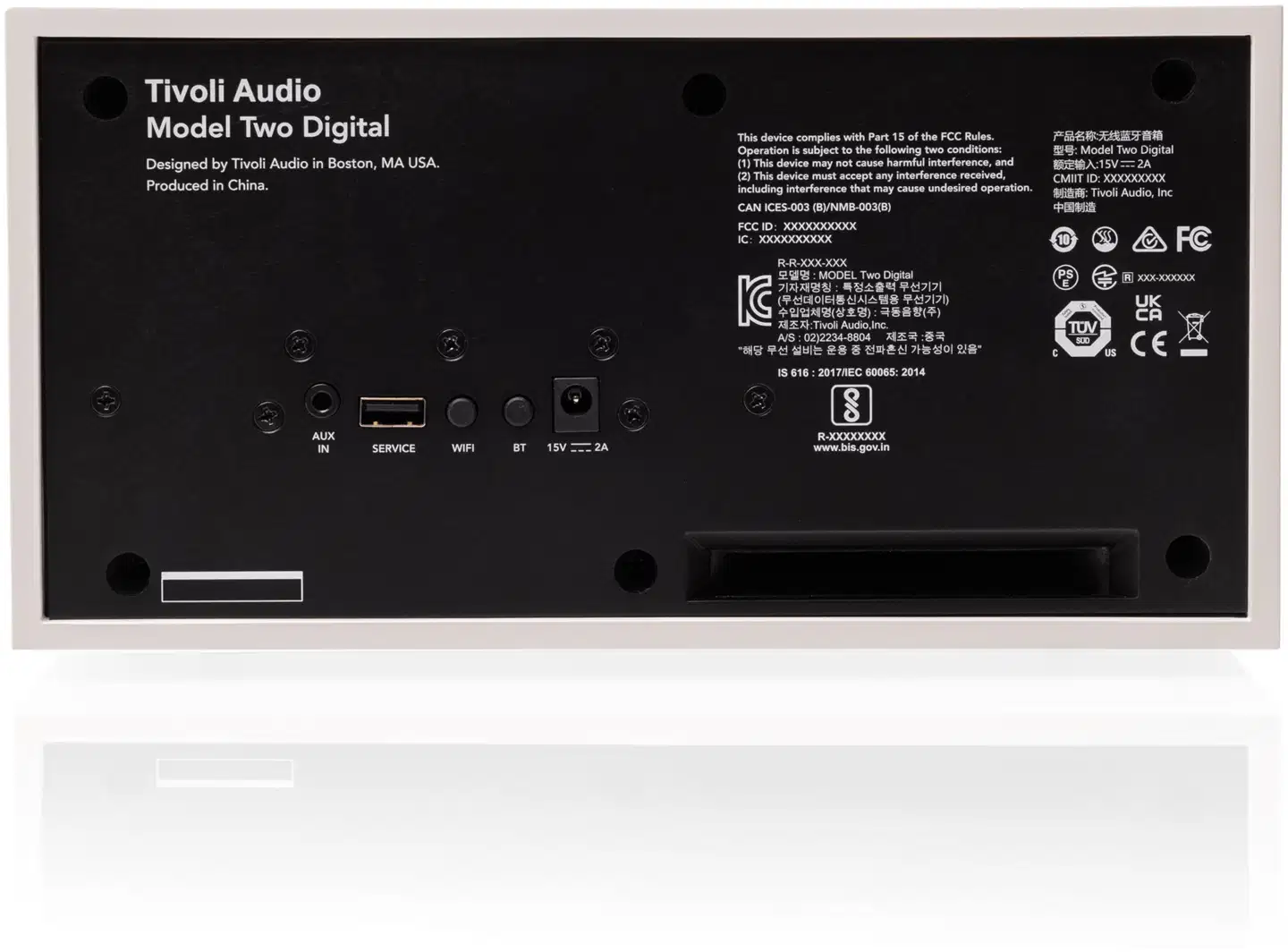 Tivoli Audio langaton kaiutin Model Two Digital valkoinen/hopea - 3