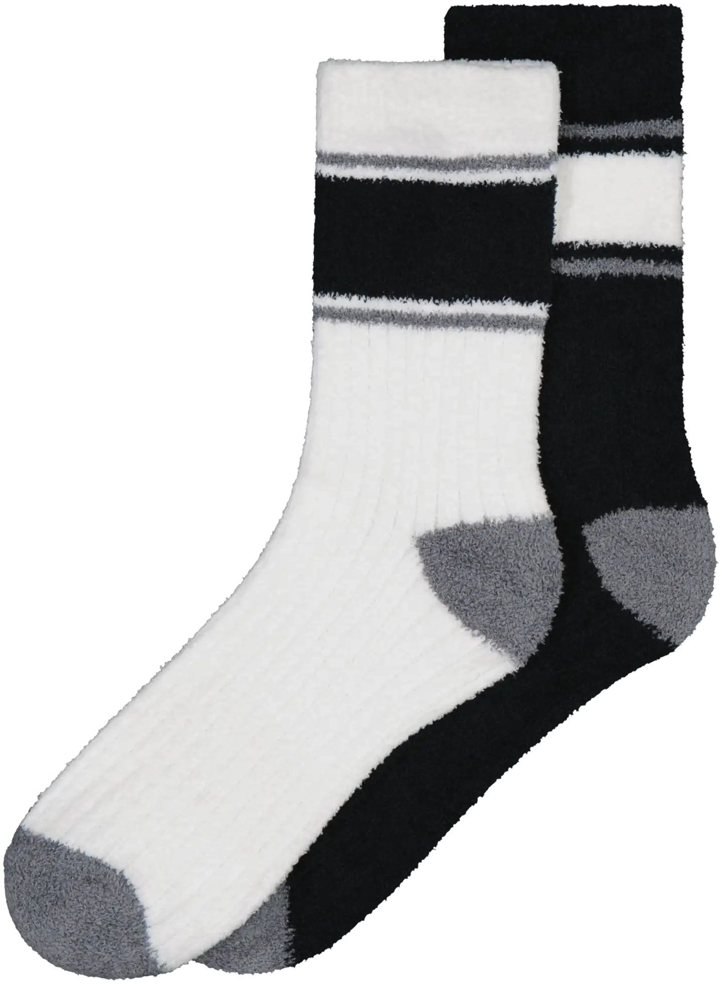 WKLY. miesten pehmeät sukat 193W322503 2-pack - white/black