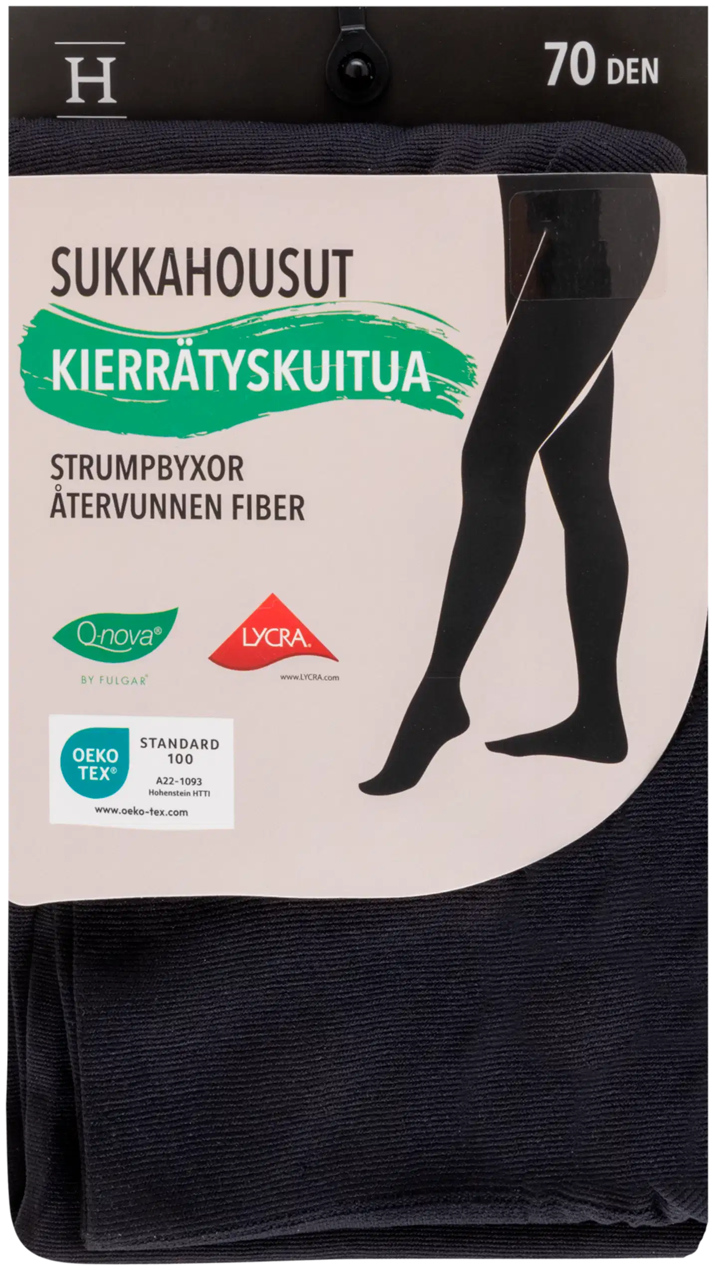House naisten sukkahousut 70 den - Musta