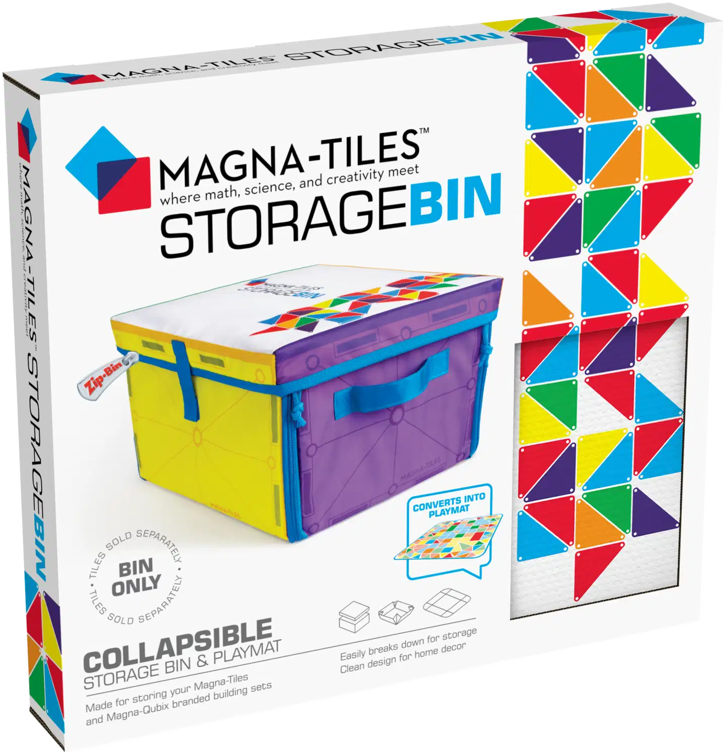 MAGNA-TILES® 2 in 1 -setti: säilytyslaatikko ja interaktiivinen leikkialusta - 1