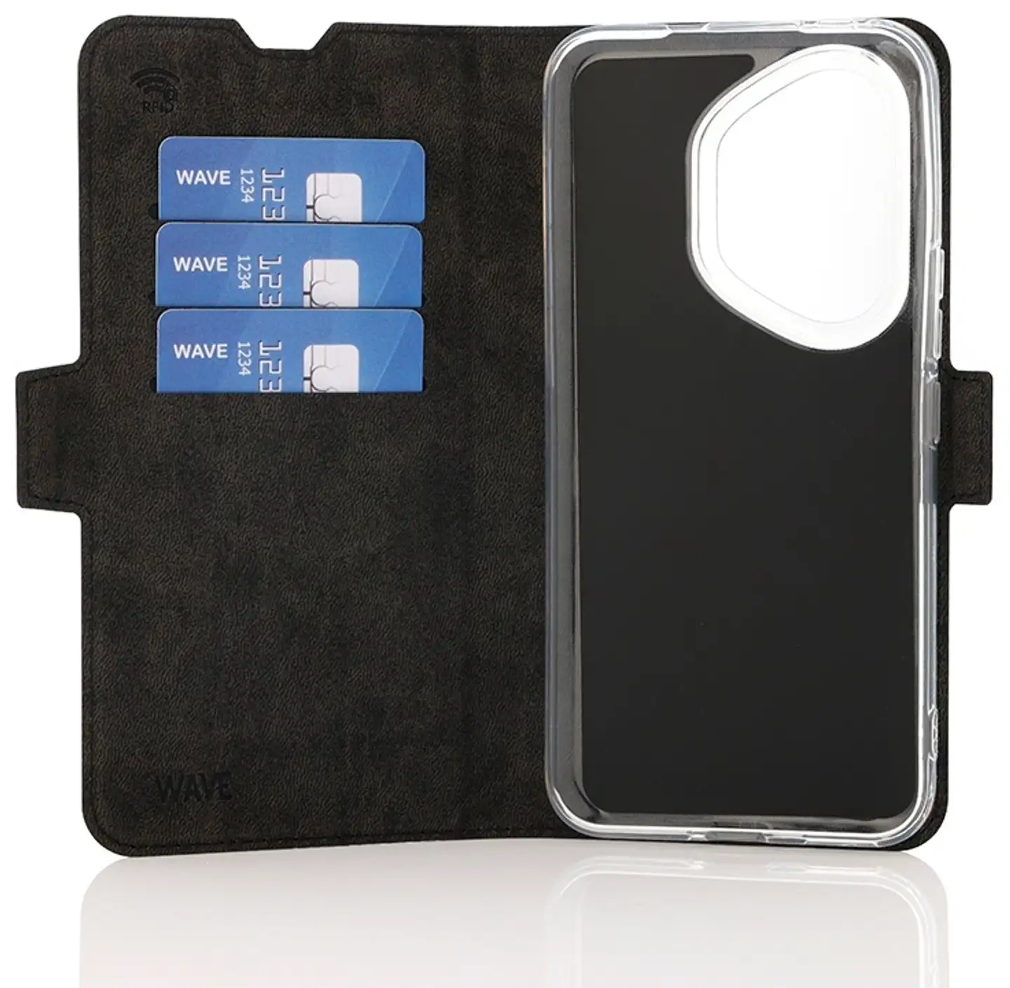 Wave Book Case, Honor 400 Pro, Musta - 3