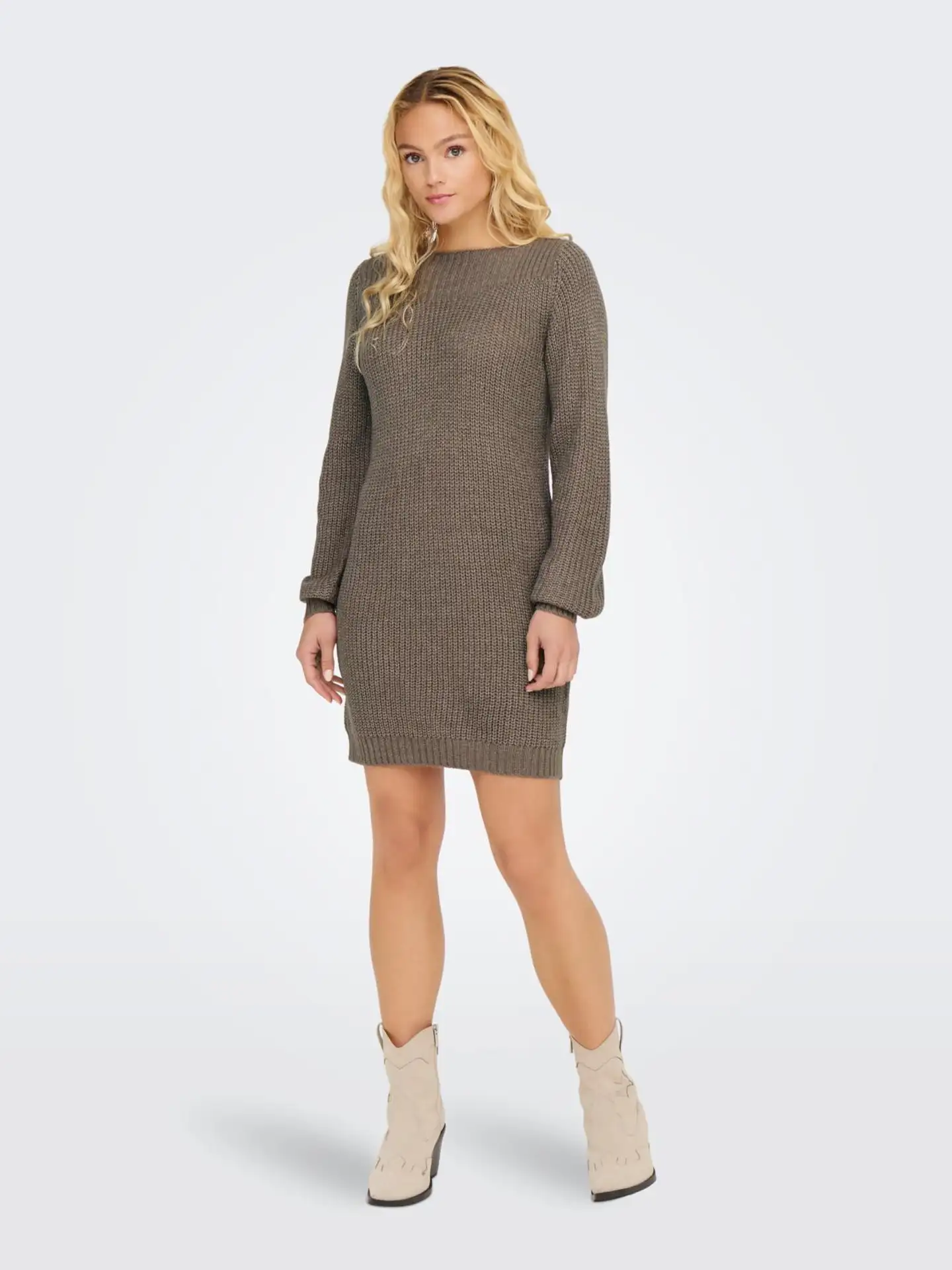 JDY naisten kaunis neulemekko Jdywhitney - walnut - 5