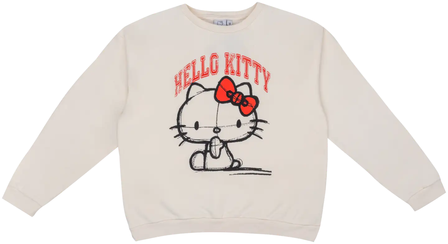 Hello Kitty naisten collegepaita I985553 - BEIGE - 1