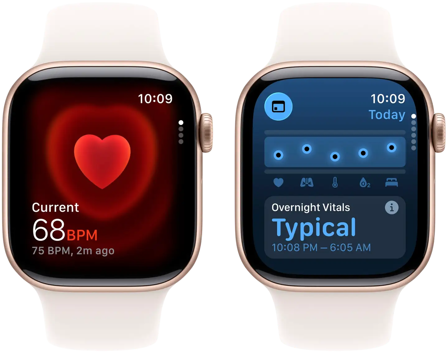 Apple Watch Series 11 GPS 42mm ruusukultainen alumiinikotelo, light blush sport ranneke - M/L - MEU44QN/A - 5