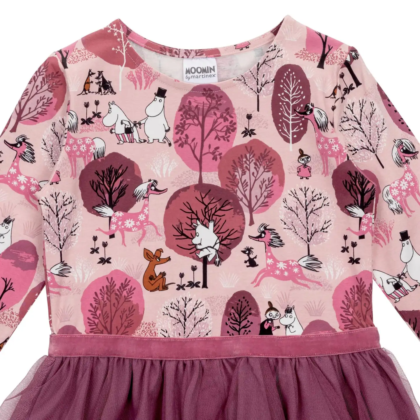 Muumi lasten tyllimekko Kuiskutus 590156 - Roosa - 2