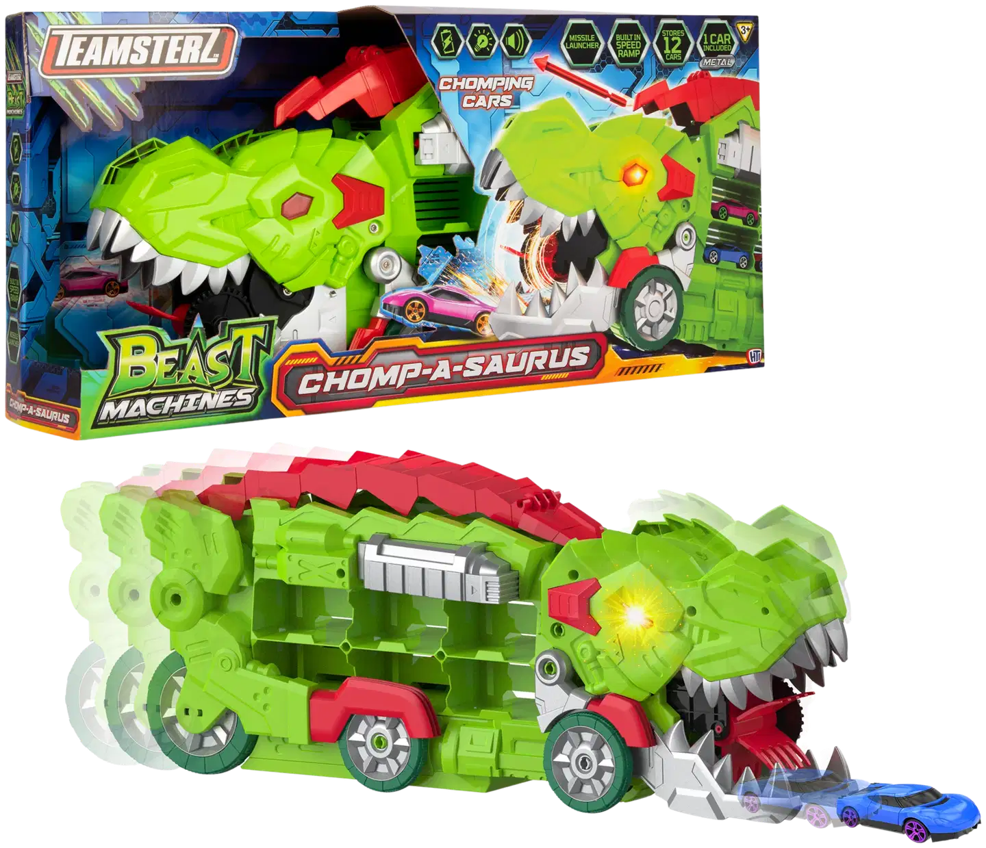 Teamsterz Beast Machines Chomp-A-Saurus vihreä - 1
