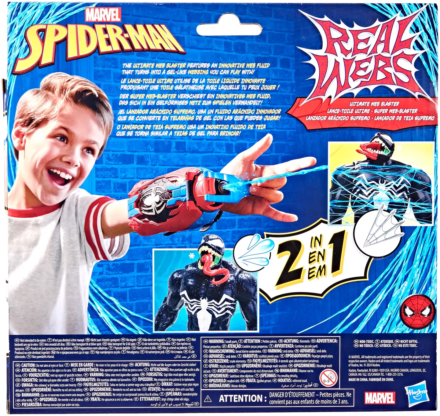 Spider-Man Roolileikkitarvike Verkkopyssy Real webs 2in1 - 2