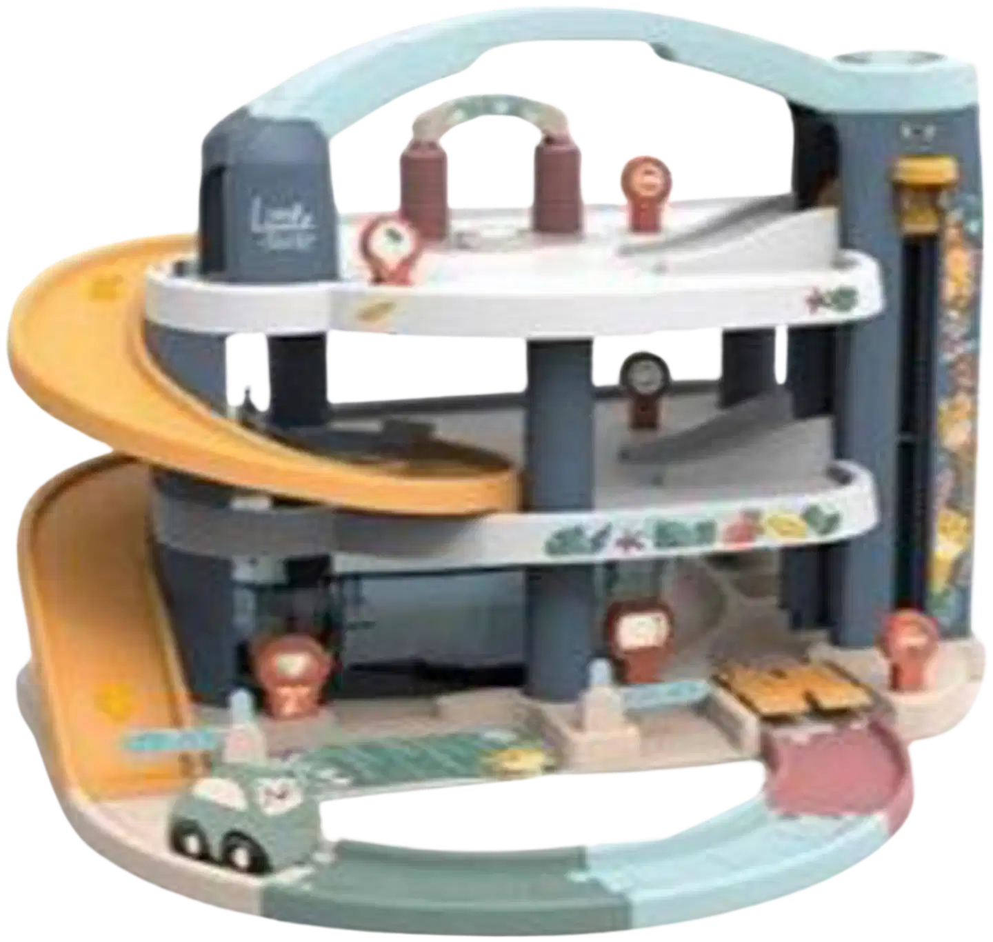 Little Smoby Iso autotalli, kolmikerroksinen autohalli pienten autoleikkeihin - 2