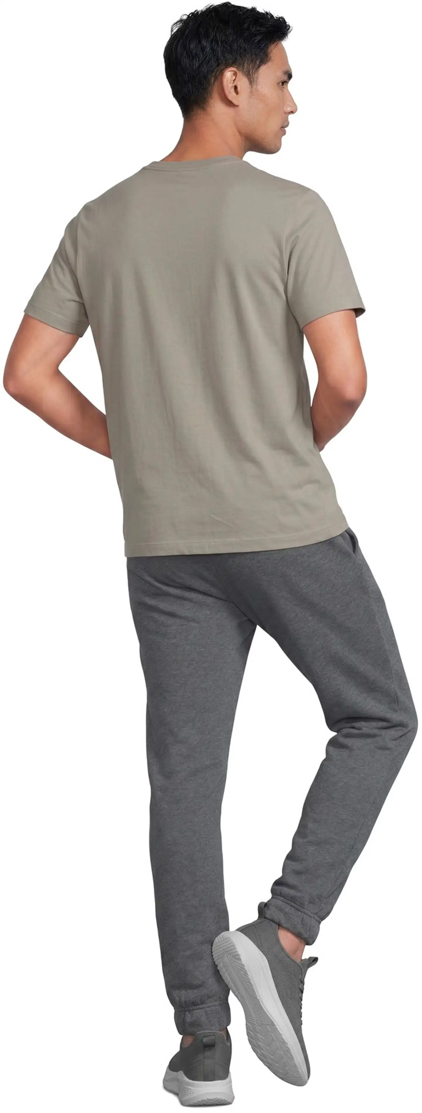 Nike miesten lyhythihainen treenipaita DF Crew AR6029 - OLIVE - 3