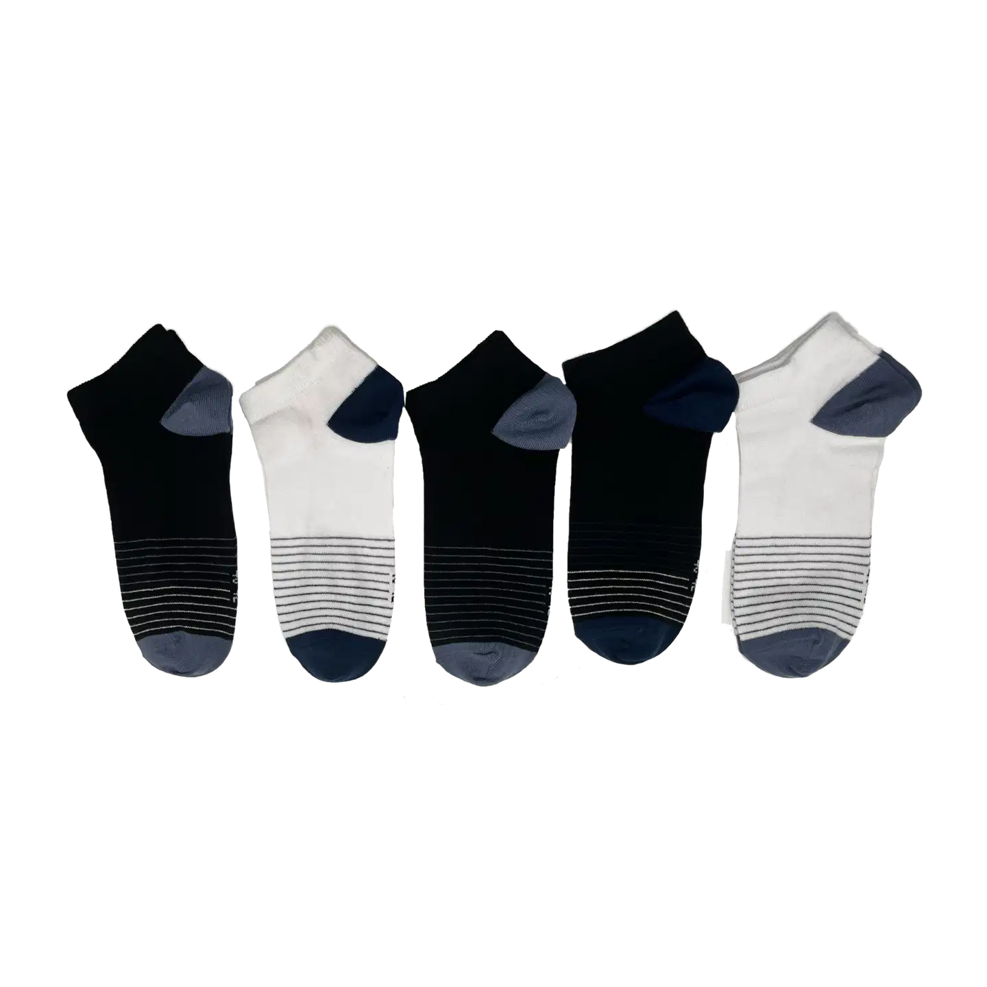 House miesten sneakersukat FS2025 5-pack - Black/white/stripe - 7