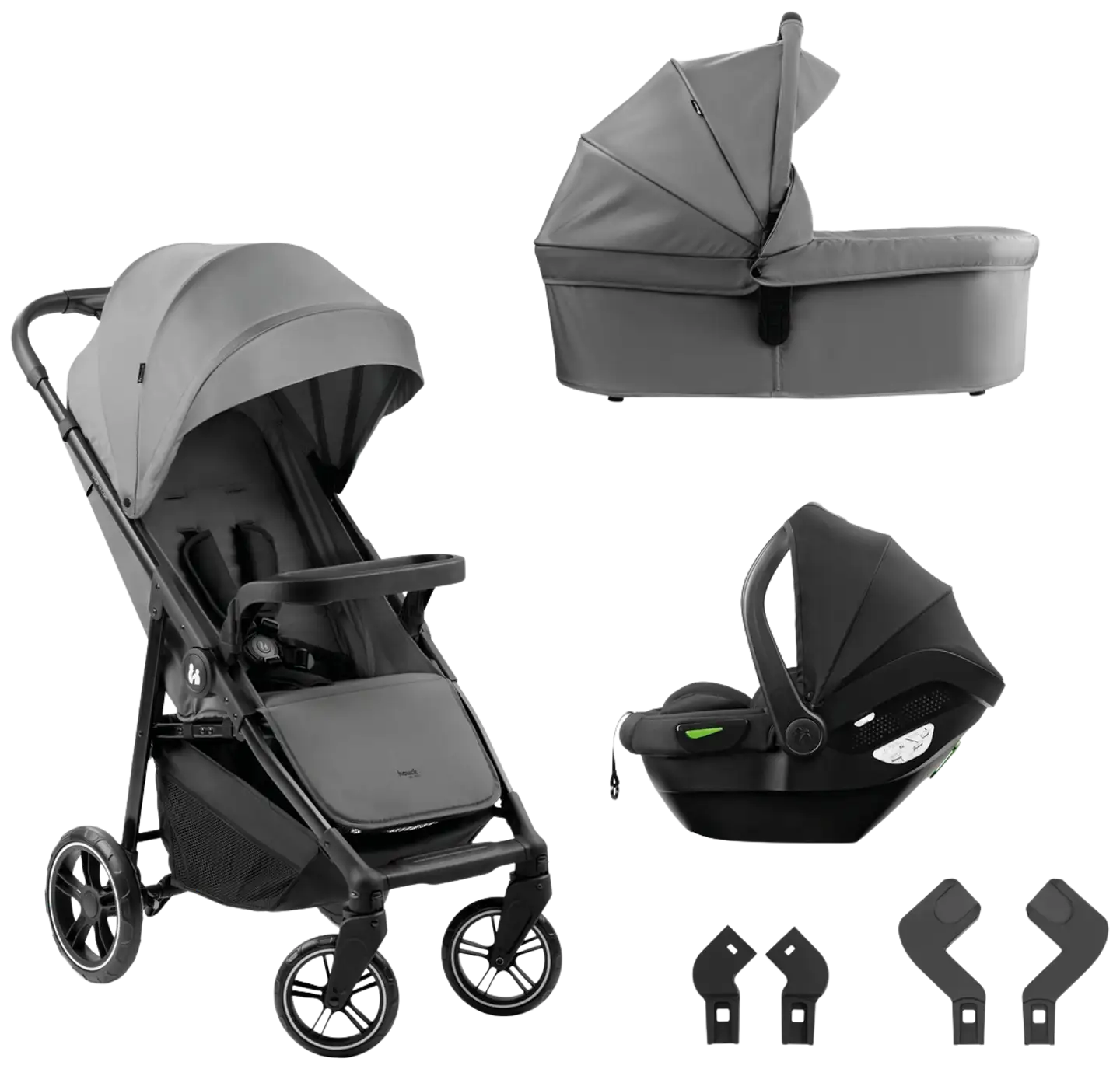 Hauck yhdistelmävaunut Shop N Care Trio Set 0-25 kg harmaa - 1