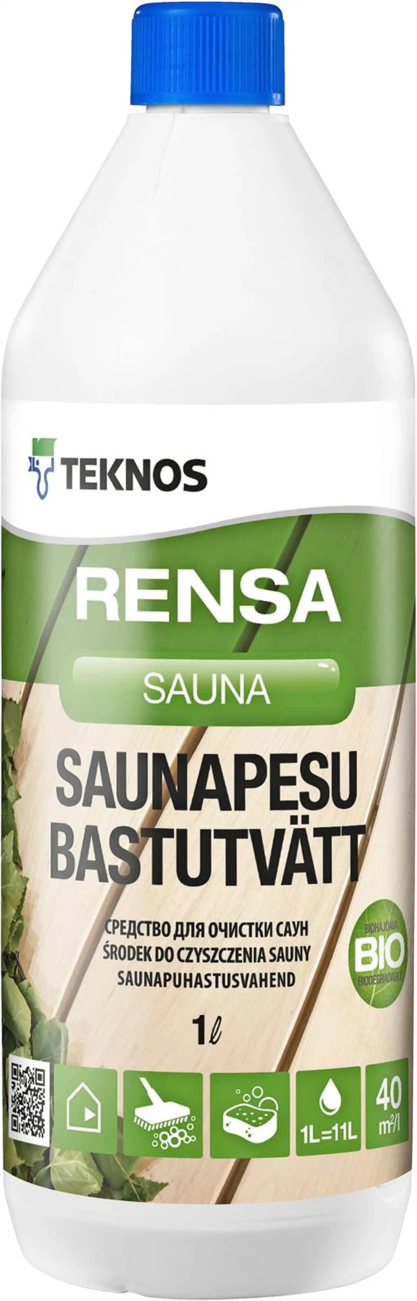 Teknos saunapesu Rensa Sauna 1 l