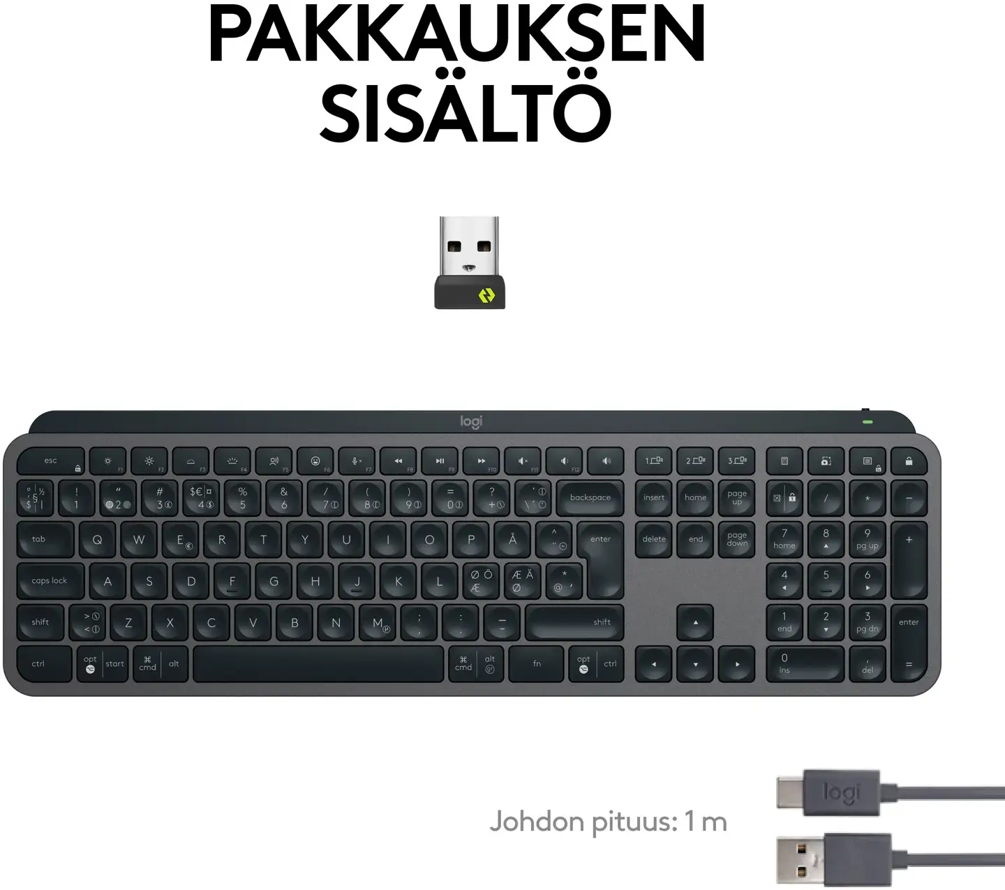 Logitech näppäimistö MX Keys S - 2