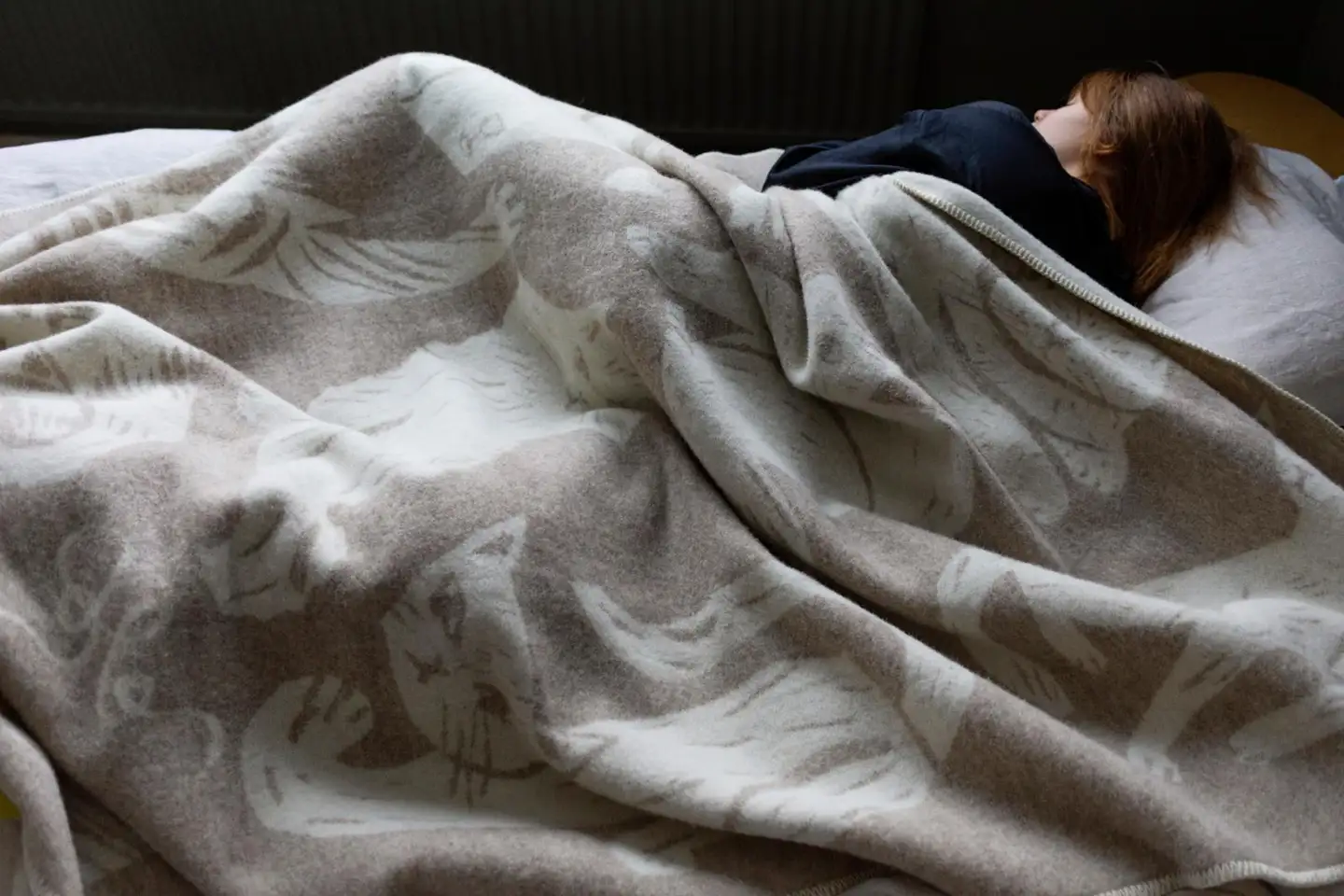 Lapuan Kankurit huopa Kissanpäivät 130x180 cm beige - 7