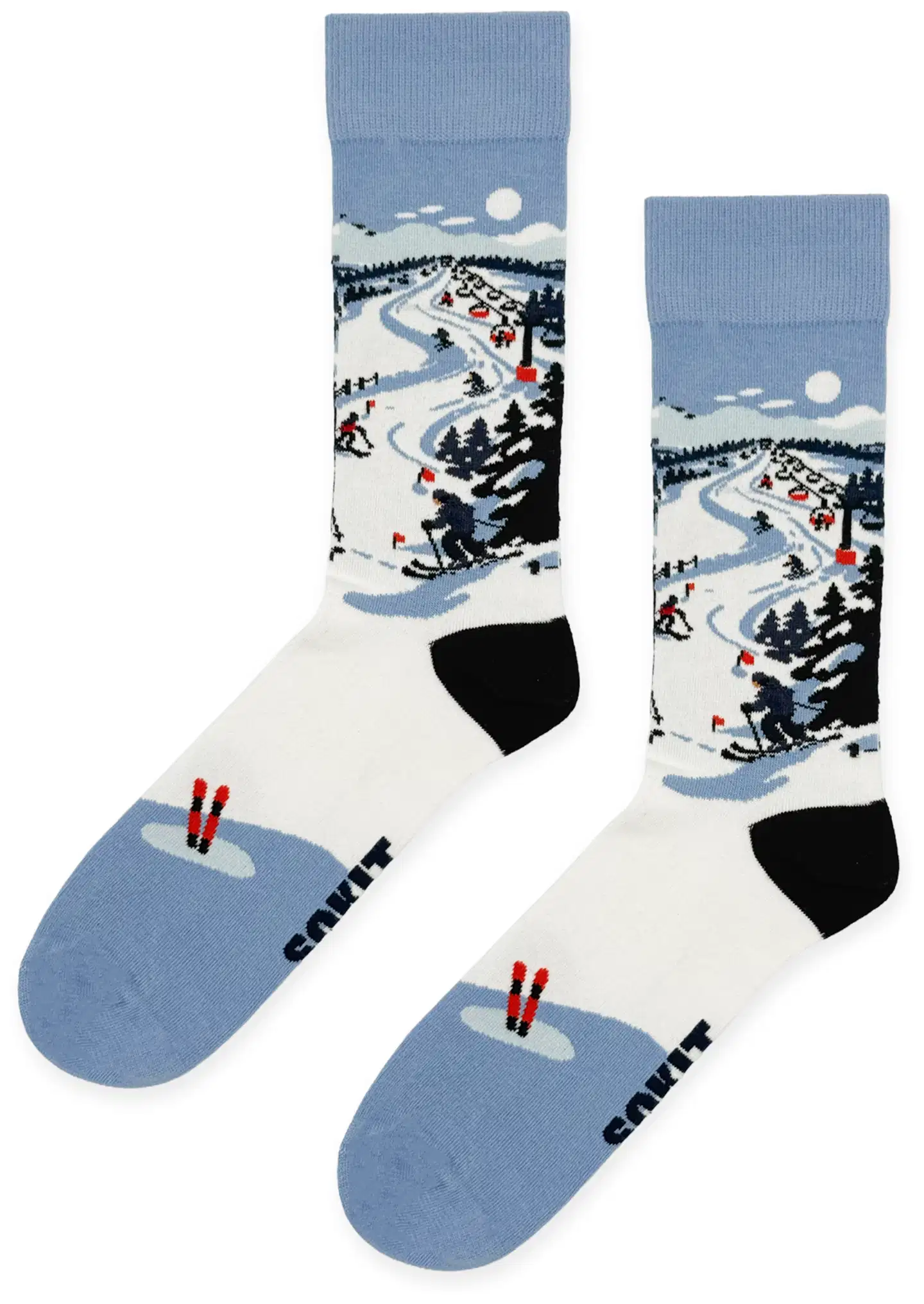 Sokit unisex sukat laskettelija sininen 41-46