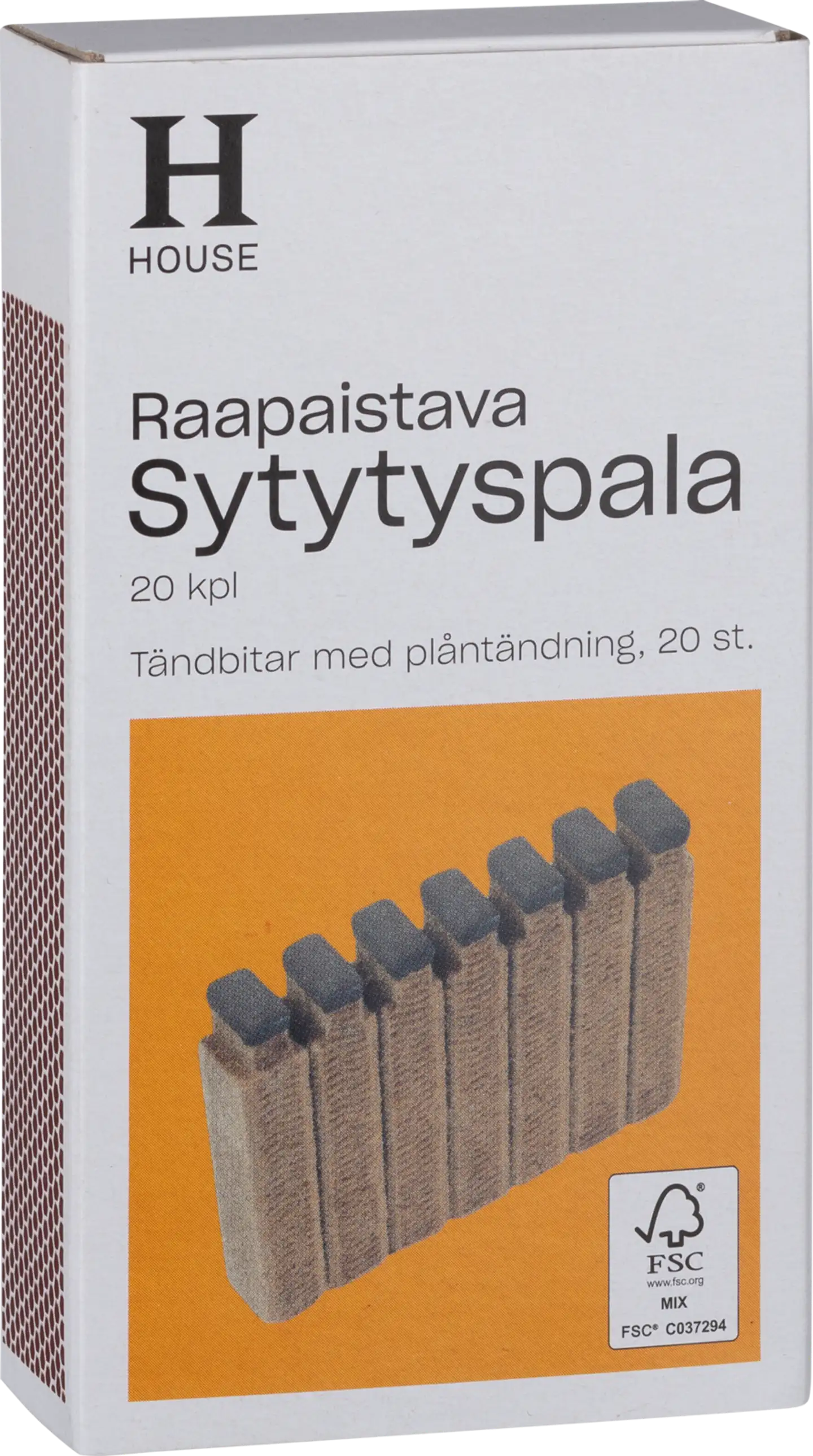 House raapaistava sytytyspala 20 kpl