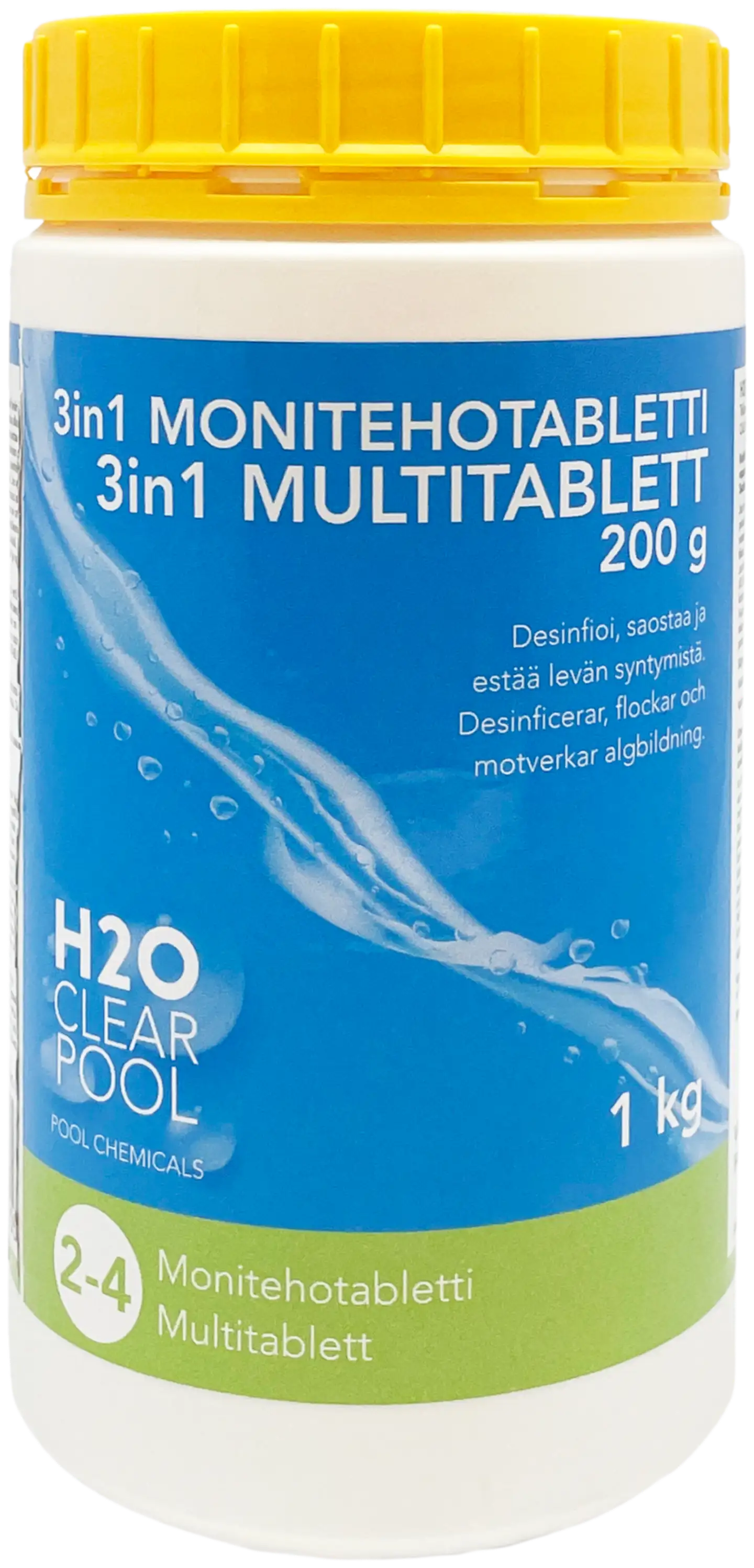 H2O 3In1 Multitabs 200g 1Kg