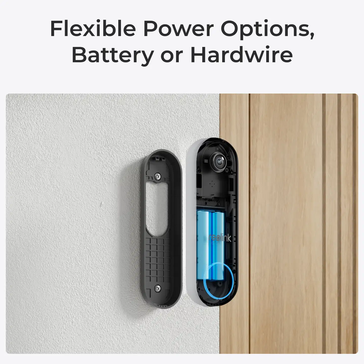 Reolink Video-ovikello (akku) Smart 2K Wi-Fi Valkoinen - 3