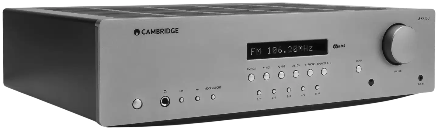 Cambridge Audio stereoviritinvahvistin Axr100 hopea - 1