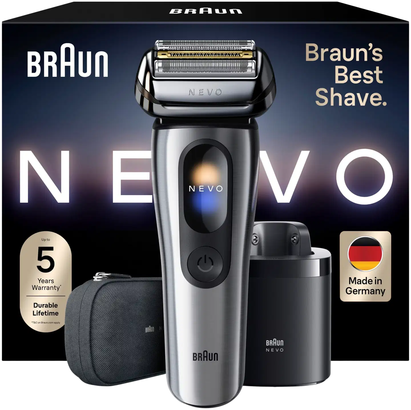 Braun NEVO parranajokone NEVO11000C hopea - 1
