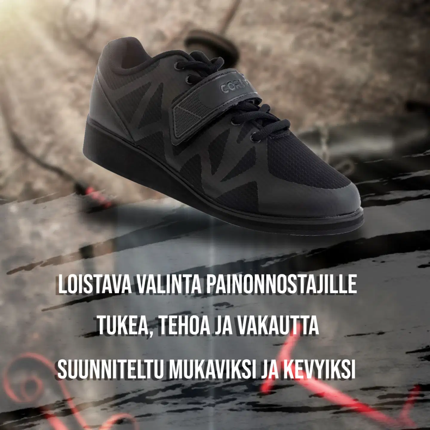 Core painonnostokengät - musta - 10