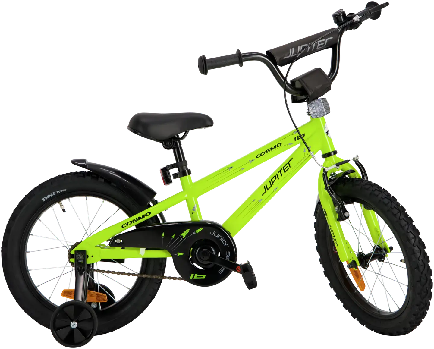 Jupiter Cosmo 16'' polkupyörä 1-vaihde runko 21 cm vihreä - 2