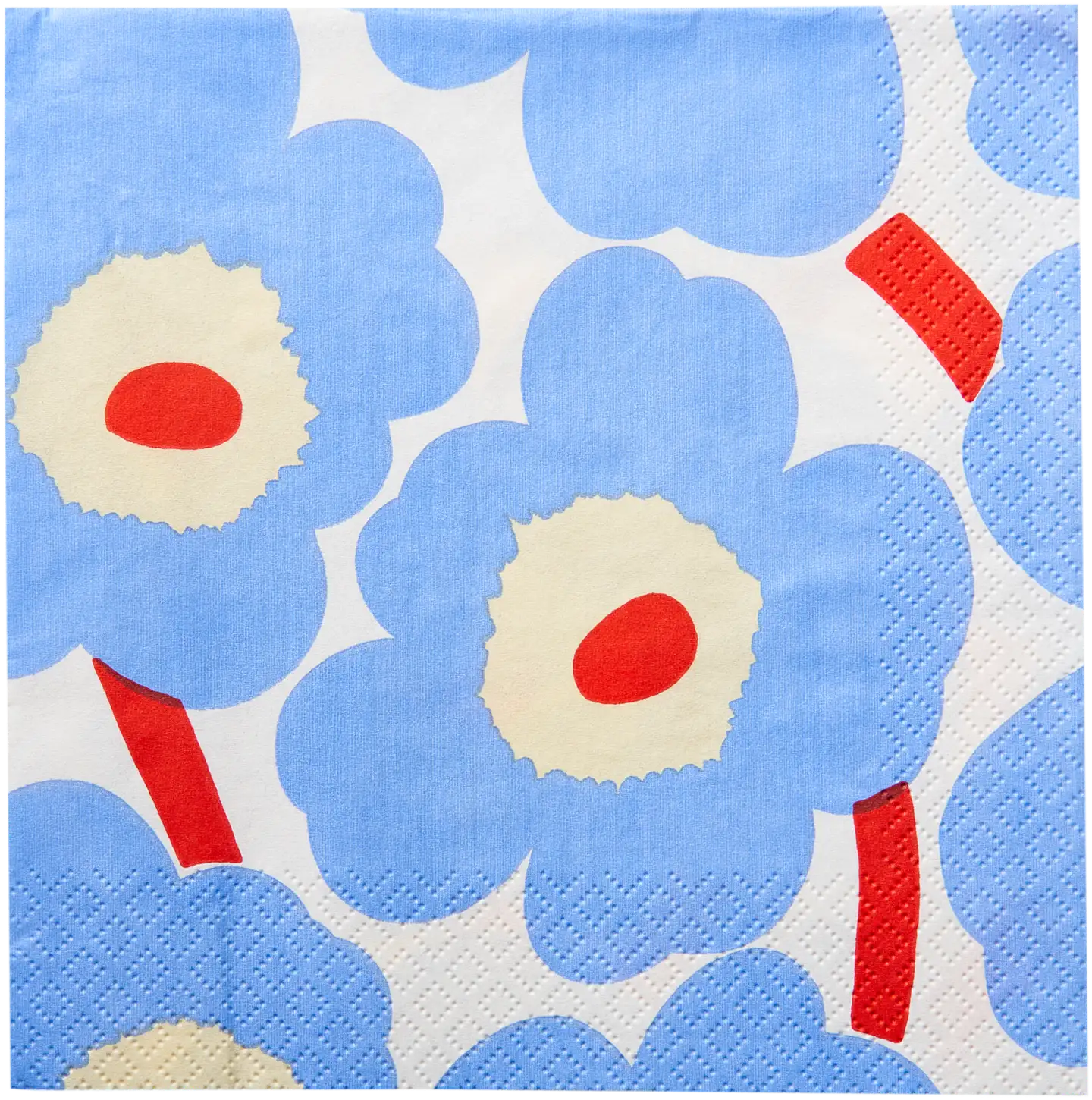 Marimekko Unikko sinioranssi lautasliina 20kpl/33cm