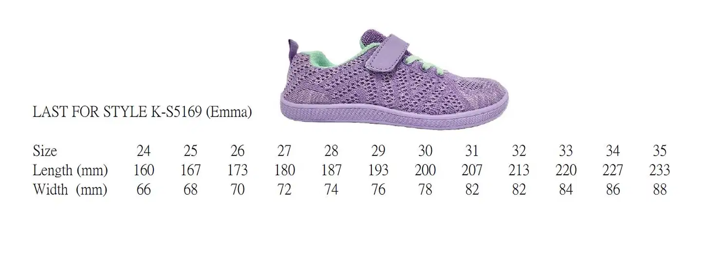 Ciraf lasten paljasjalkalenkkarit Emma K-S5169 - LAVENDER/MINT - 6