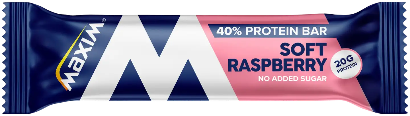 Maxim 40% Protein Bar Soft Raspberry proteiinipatukka 50g