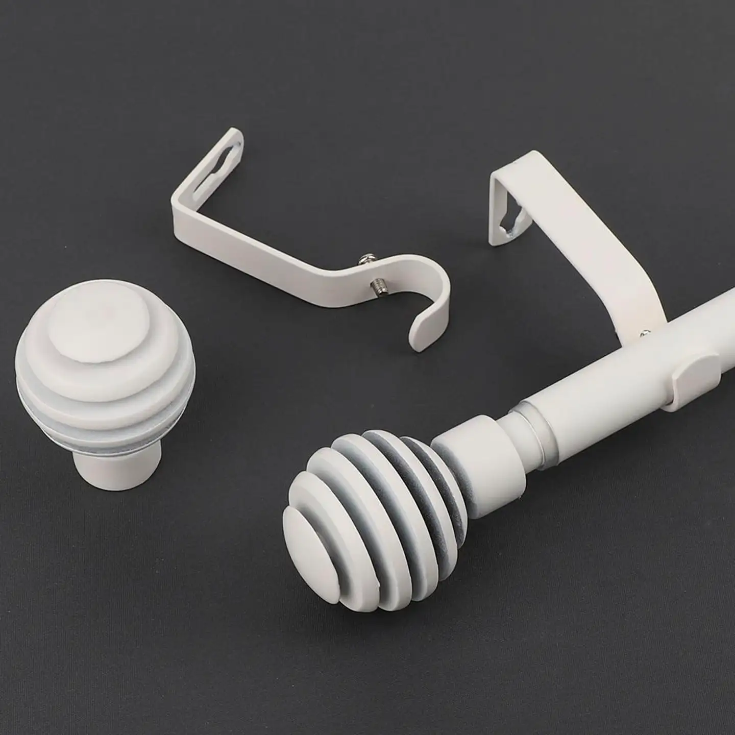 Ihanin verhotanko Alma mattavalkoinen 120-210cm 16/19mm - 2