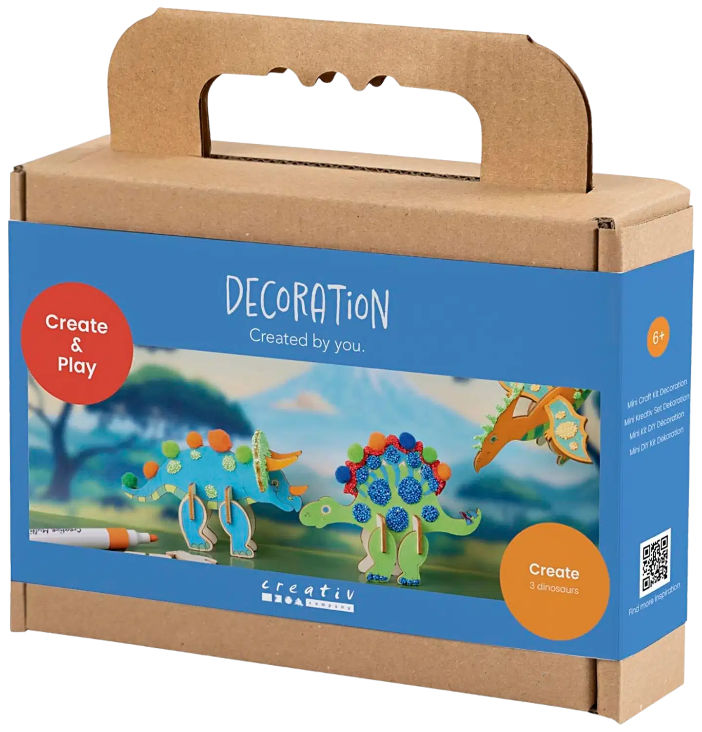 Creativ Company askartelusetti koristelu dinosaurus - 3