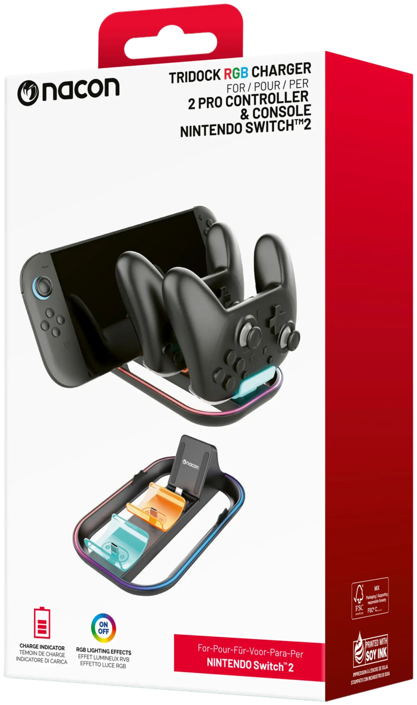 NACON kolmoislaturi Nintendo Switch™ 2 - 1