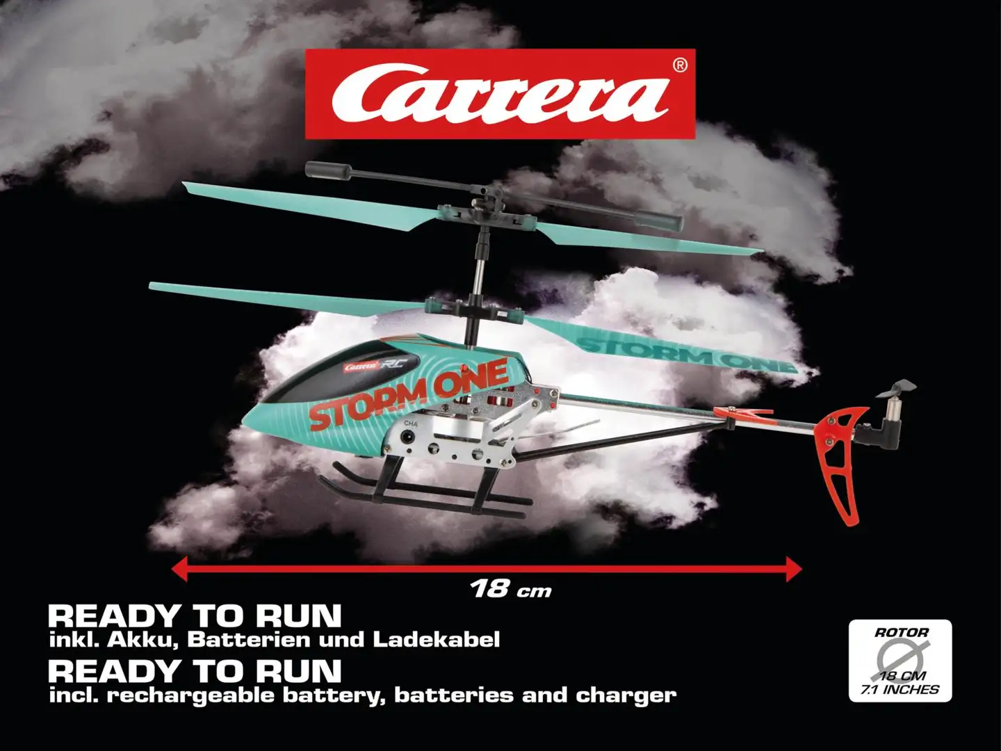 Carrera RC radio-ohjattava helikopteri Storm One 2,4 GHz - 13