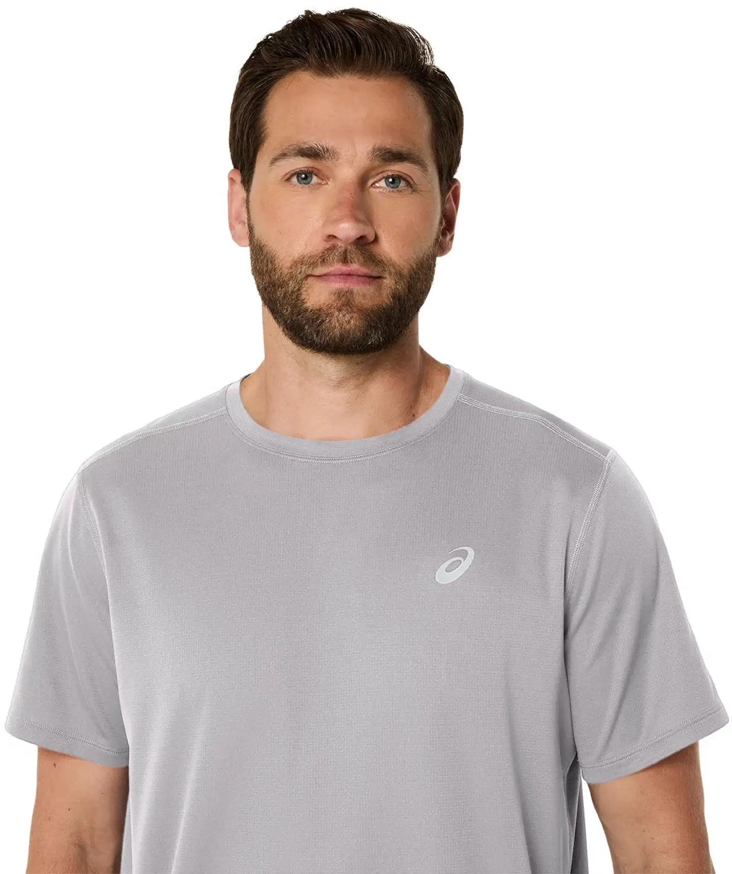 Asics miesten lyhythihainen juoksupaita Core 2011D211 - CLOUD GREY - 2