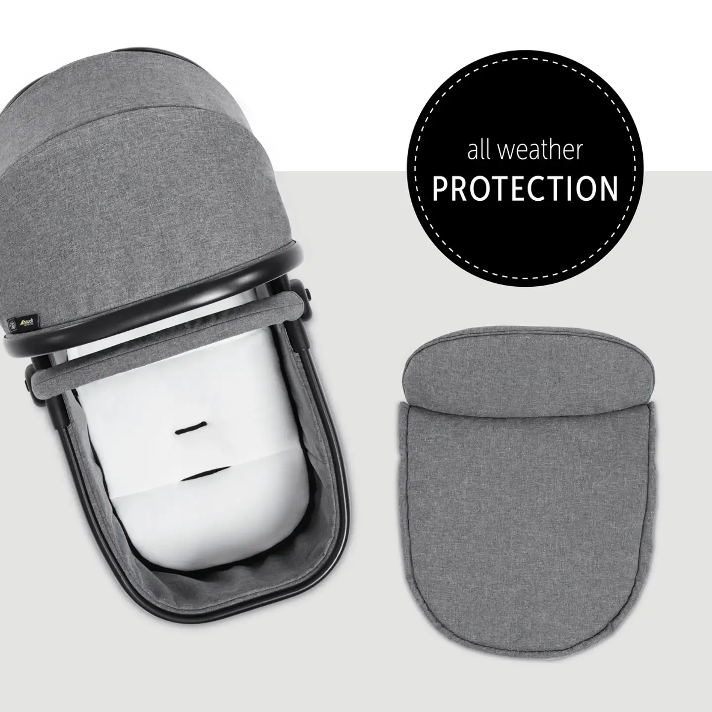 Hauck tuplarattaat Atlantic Twin harmaa - 27