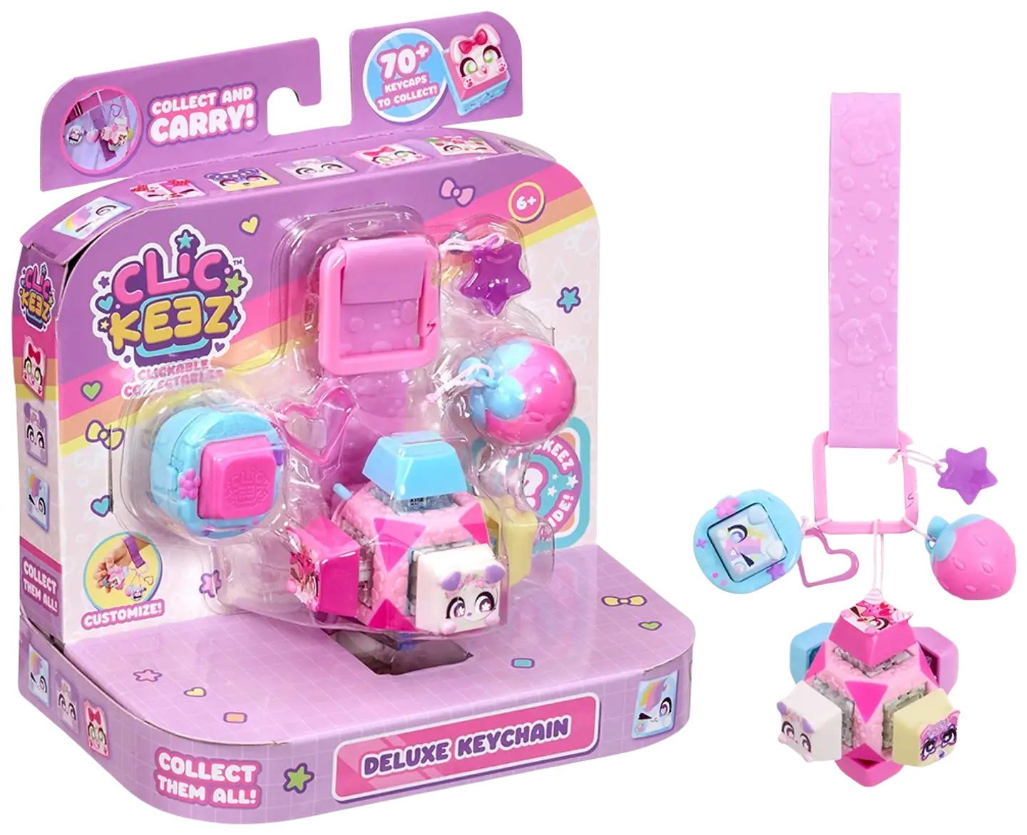 Clickeez Cube Firdget-Avaimenperä - 1