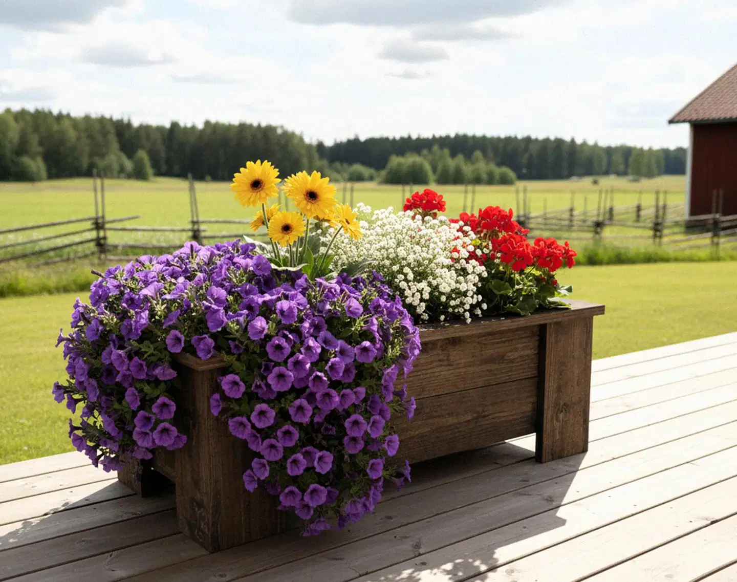 Miljöörakennus kukkalaatikko suorakaide harmaa 70x28cm korkeus 25cm - 4